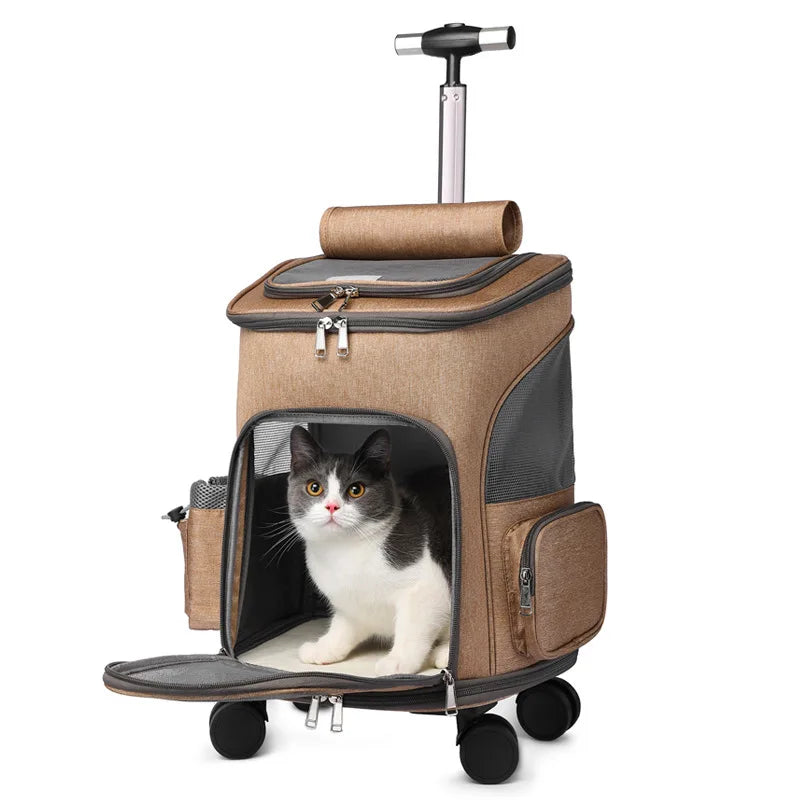 Zaino Trolley Zampamondo™ 2-in-1 per Cani e Gatti