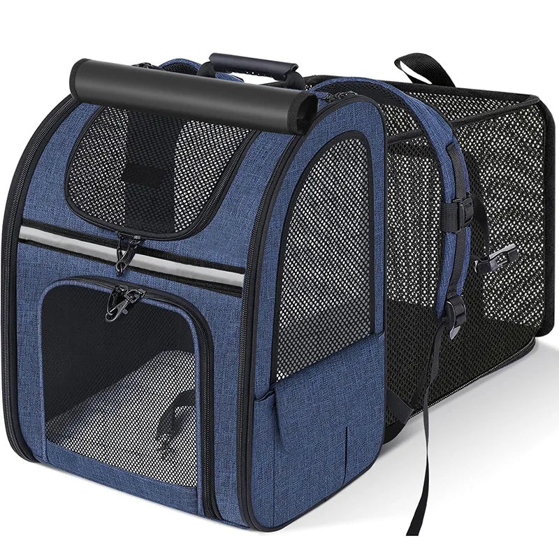Zaino Trasportino Estendibile per Cani e Gatti con Parasole | Zampamondo
