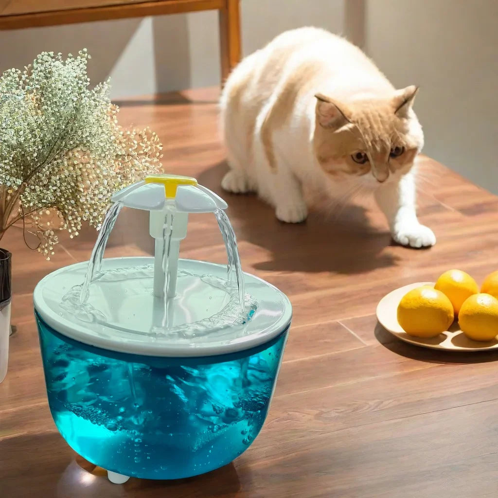 Fontanella d'Acqua Automatica per Gatti 1.2L con Filtro e Ricircolo - Zampamondo