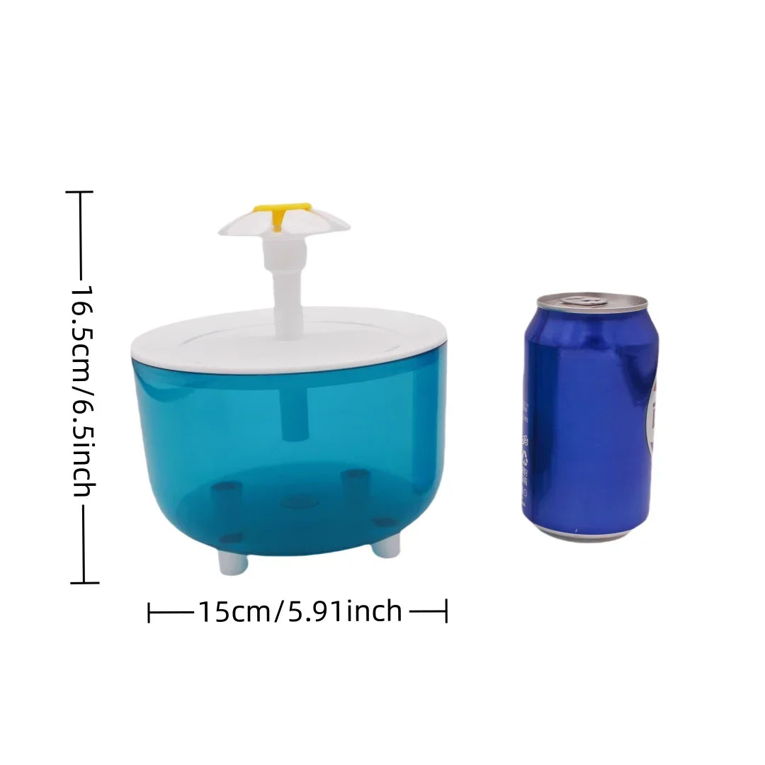 Fontanella d'Acqua Automatica per Gatti 1.2L con Filtro e Ricircolo - Zampamondo