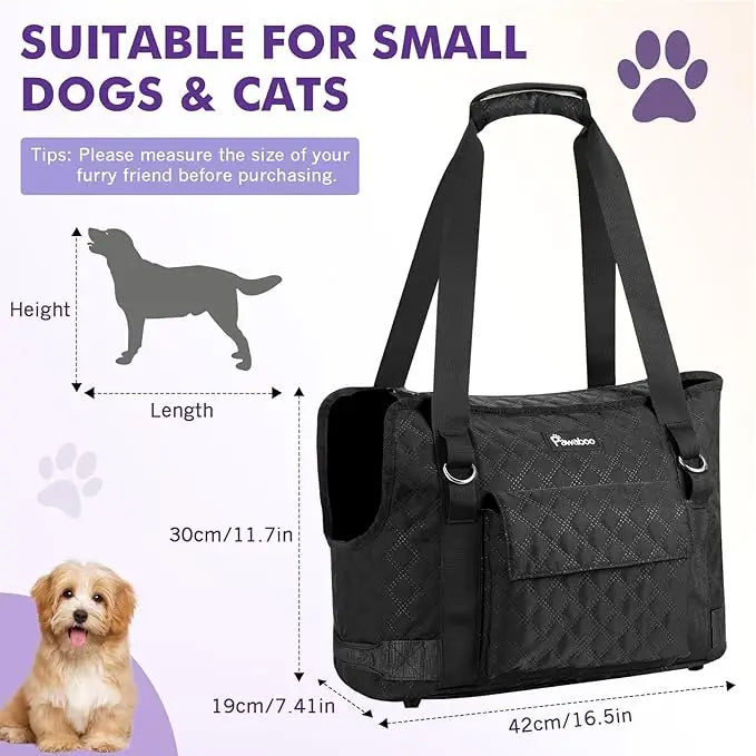 BorsaZampa™ | Borsa Trasporto Cani e Cuccioli Piccoli - Morbida, Leggera e Alla Moda